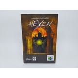 Apenas O Manual - Hexen - Nintendo 64 - Gradiente - Br