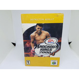 Apenas O Manual - Knockout Kings 2000 - Nintendo 64 - Usa