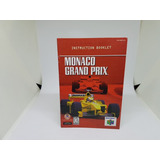 Apenas O Manual - Monaco Grand Prix - Nintendo 64 - Original
