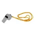 Apito Em Metal Profissional Com Cordão   Kit 24 Unidades Cor Cor Prata