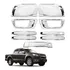 Aplique Capa Cromada Retrovisor Maçanetas Tampa Milha S10 15