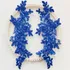 Aplique Com Paetê Renda Soutache Floral Par Espelhado 2pares