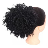 Aplique De Rabo Coque Puff Cabelo Cacheado Orgânico Afro 