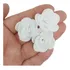 Aplique Laços Flor De Tecido Poliéster 3cm 10unidades Branca
