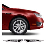 Aplique Lateral Ford Fusion Decorativo Emblema Resinado Par