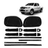 Aplique Maçaneta Retrovisor Friso Slim Preto Hilux 2015