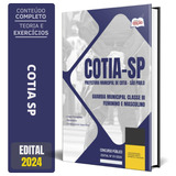 Apostila Prefeitura Cotia Sp 2024 Guarda Civil Municipal