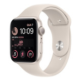 Apple Watch Se Gps - Caixa Estelar De Alumínio 44 Mm - Pulseira Esportiva Estelar - Padrão