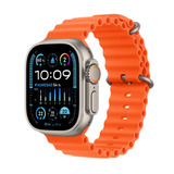 Apple Watch Ultra 2 Gps Cellular Caixa De Titânio 49 Mm Pulseira Oceano Laranja