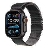 Apple Watch Ultra 2 Gps + Cellular Caixa Preta De Titânio De 49 Mm Pulseira Preta Estilo Milanês De Titânio G