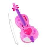 Aprendizagem De Violino Elétrico De Música Rosa De 4