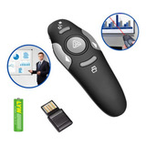 Apresentador De Slides Pointer Lpt8 Power Point Apontador Laser Controle Sem Fio Acompanha Brinde