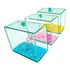 Aquário Beteira Tubular 17x9x14 Decorado Peixes Betta Planta