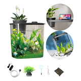 Aquário Betta 27x15x23cm 9l C  Bomba De Ar   Itens   Led