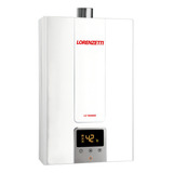 Aquecedor De Água A Gás Lorenzetti Lz 1600 De Branco 15 Litros Bivolt Digital Gás Gn