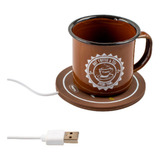 Aquecedor Xicara Caneca Usb Café Chá Leite Base Portátil