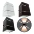 Arandela Externa 2 Focos E Frisos Parede Muro + Led Incluso Cor Preto Led Quente