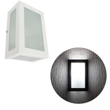Arandela Externa 5 Vidros Alumínio Muro Parede E27 Cor Branco