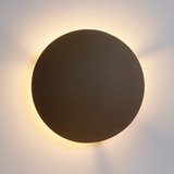 Arandela Led Eclipse 12w Luz Indireta Luz Amarela 3000k Ip65 Cor Preto 110v 220v