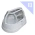 Arandela Luminária Tartaruga Bivolt Iluminação Casa 10 Unid. Cor Branco 110v/220v (bivolt)
