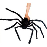 Aranha Pelúcia Media Brinquedo Halloween Terror Decoração
