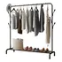 Arara Cabideiro P  Closet Florida Aço Preto Mek 150x110cm