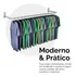 Arara De Parede Onlyforshop Cabideiro Loja Reta 1 Metro Branca Un