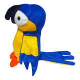 Arara De Pelucia Azul