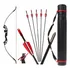 Arco Recurvo Canhoto Destro 40lbs   5 Flecha   Bolsa Estojo