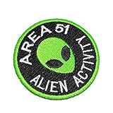 Área 51 Alien Activity ET UFO OVNI Patch Bordado Para Camisa