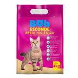 Areia Higiênica Para Gatos Mandioca Bob Esconde Saco De 4 Kgs