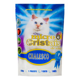 Areia Sanitária Micro Cristais De Sílica Fina Para Gatos Chalesco 1 8kg