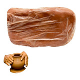 Argila Natural Terracota De Modelar Arranjo Artesanato 900gr