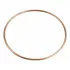 Argola Bracelete Rosé Aço Inox Resistente 6,5 Centímetros Comprimento 6 Cm Diâmetro 6 Cm