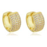Argola Cravejada Masculino Brinco