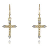 Argola Crucifixo Spike Pp
