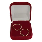 Argola Diamante Ouro 18k