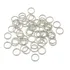 Argola Elo Metal P/ Bijuterias Prata 10mm- 100 Peças