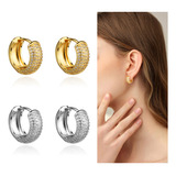 Argola Folheada Ouro 18k