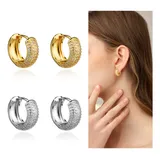 Argola Folheada Ouro 18k