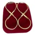 Argola Infinito 2mm - 5cm Ouro 18k - Envio Imediato