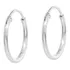 Argola Masculina De Prata 925 Lisa Cor Prateado Via Vizzon