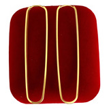 Argola Oval Alongada 2mm