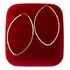 Argola Oval Ouro 18k - 750/ 3,4cm   - Envio Imediato