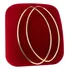Argola Oval Ouro 18k - 750/ 5cm / 1mm  - Envio Imediato