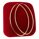 Argola Oval Ouro 18k