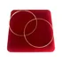Argola Redonda Boleada Ouro 18k/750 2mm 5,2cm