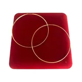 Argola Redonda Boleada Ouro