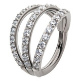 Argola Tripla Piercing Clicker