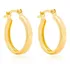 Argolas Redondas Rommanel Brincos Folheados A Ouro 520807 Cor Dourado